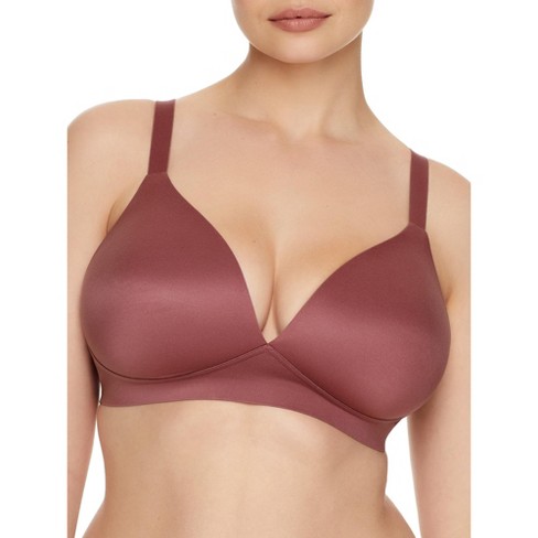 Bali Women's Comfort Revolution Soft Touch Perfect Wire-free Bra - Df3460 L  Rustic Berry Red : Target
