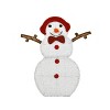Wovenbyrd Holiday Time Set of 2 Light-Up Snow Couple Family Christmas Decoration, - 4 of 4