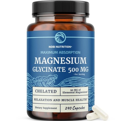 Sports Research Magnesium Glycinate – 160mg, 60 Softgels – Relaxation, Muscle & Nerve Support (Coconut MCT, Non-GMO)