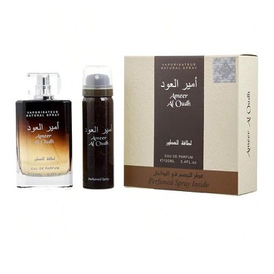Lattafa Vanilla, Woody Notes, Labdanum, Agarwood, Sugar Unisex Eau De Parfum Spray 3.4 Oz & Deodorant 1.6 Oz   3.4 Oz Fragrance