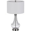Cal Lighting BO-3130TB 150W 3 Way Baraboo Glass Table Lamp with Wire Guard Design and Drum Fabric Shade - 2 of 4