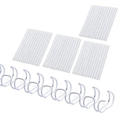 Stockroom Plus 100-Pack White Double Loop Wire Spiral Binding Coils Spines for 45 Sheets, 10.5"x0.25", 3:1 Pitch