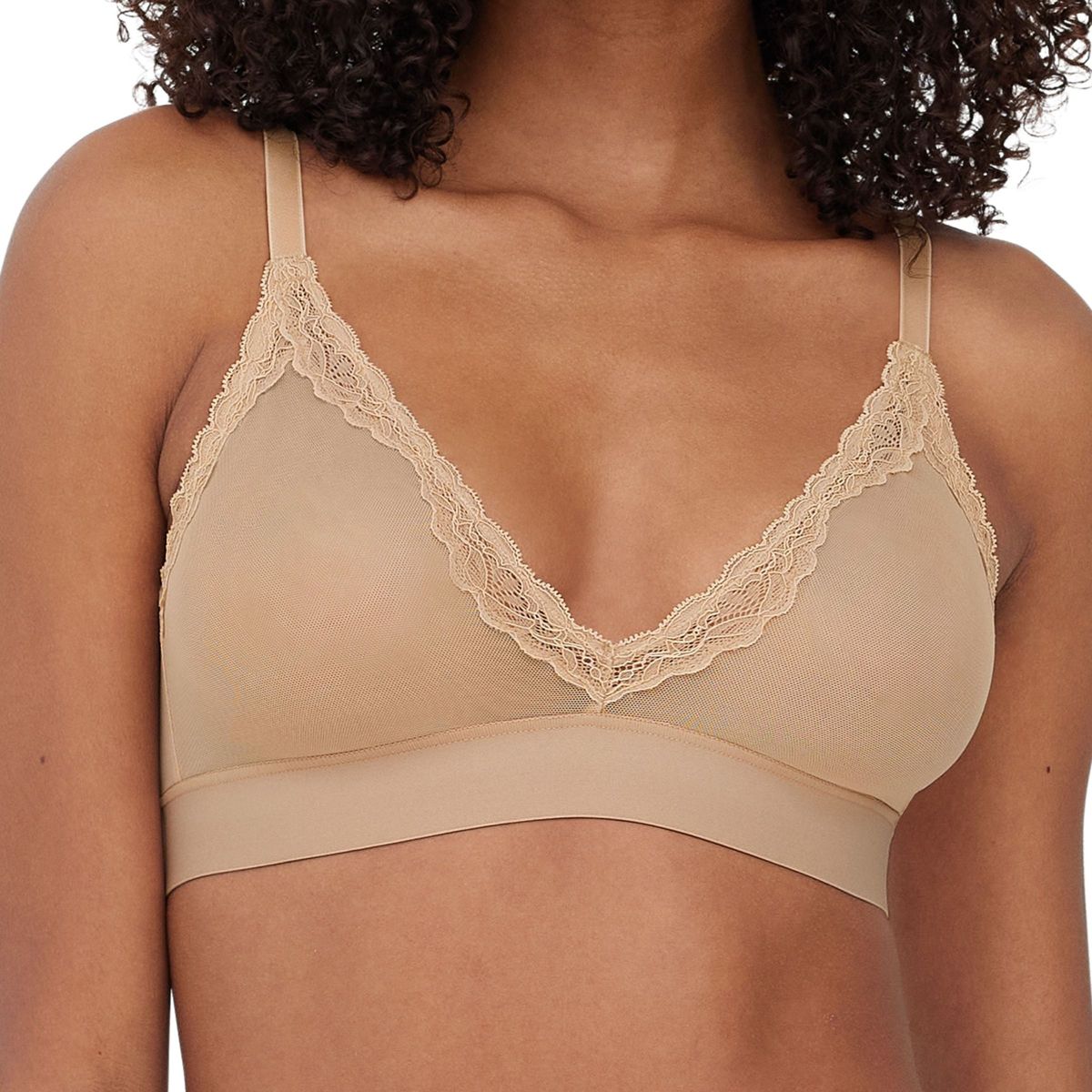 Skarlett Blue Women's Passion Mesh Plunge Wireless Bra 325227 - thumbnail 5