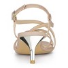 Allegra K Women's Slingback Strappy Kitten Buckle Stiletto Heel Sandals - 3 of 4