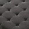 Gulches Dark Gray Large Square Storage Ottoman - Button Tufted, Wooden Legs, Nail Trims, 30"W¡Á30"D¡Á18"H, 300LB Capacity for Living Room/Bedroom - 4 of 4