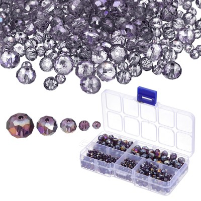 Unique Bargains Jewelry Making Craft Embellishments Rondelle Glass Beads