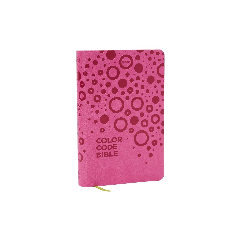 Nkjv, Color Code Bible for Kids, Pink Leathersoft, Comfort Print - by Thomas Nelson (Leather Bound)