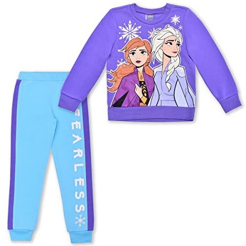 Disney Frozen Elsa Toddler Girls Pullover French Terry Sweatshirt & Leggings  Purple 3T : : Clothing, Shoes & Accessories