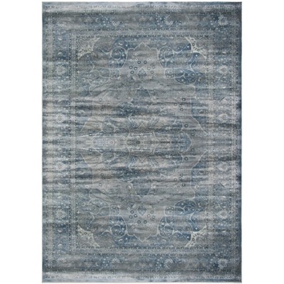 Vintage Vtg158 Power Loomed Area Rug - Light Blue/light Grey - 8'x10 ...