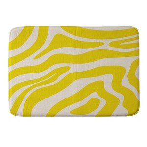 Deny Designs Angela Minca Abstract Lines Memory Foam Bath Mat Yellow - 1 of 4