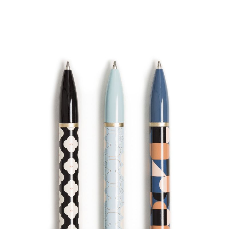 3ct Ballpoint Pens Black Ink - The Monterey - U Brands, 4 of 10