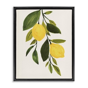 Stupell Industries Simple Yellow Country Lemon Leaf, 17" x 21" - 1 of 4