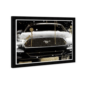19" x 13" Car Glitz Transportation Framed Wall Art Black - Hatcher and Ethan: Modern Digital Art, Plastic Frame, Wire Mount - 1 of 4