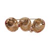Unique Bargains Christmas Brooches YNCP7335 Alloy Dripping Wax Red 2.09"x0.79" 1 Pc - 4 of 4
