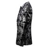 Cloudstyle Men's Dress Floral Suit Notched Lapel Slim Fit Stylish Blazer Dress Suit - 2 of 4