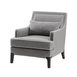 NicBex Polyester Accent Chair,Upholstered Living Room Chairs with Welted Backrest and Pillow,Modern Armchair,Accent Chairs for Living Room - 1 of 4