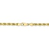 Black Bow Jewelry Men's 5mm 10k Yellow Gold Diamond Cut Solid Rope Chain Necklace - 3 of 4