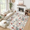 Modern Floral Rugs Machine Washable Area Rug - 3 of 4