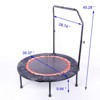 SEVOBAL 40" Mini Exercise Trampoline for Adults or Kids Indoor Fitness Rebounder Trampoline with Safety Pad Max, Black, 40"*40"*45.28" - 2 of 4