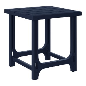 WestinTrends Azura Outdoor 18" HDPE Square Adirondack Patio Side Table - 1 of 4