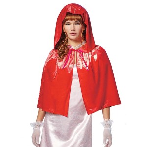 Costume Culture by Franco LLC Regency Capelet Adult Costume Accessory | Red - 1 of 4