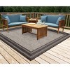 Liora Manne Carmel  Indoor/Outdoor Rug  Black.. - 4 of 4