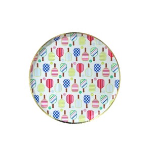 Jollity & Co. - Pickleball Social Club Dessert Plates - Pack of 8 Paper Plates - 1 of 3