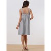 cheibear Women's Towel Wrap Dress Robe Sleeveless Bathrobe with Strap for Gym Shower Spa - 3 of 4