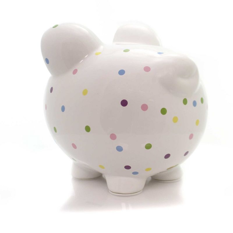 Child To Cherish 7.75 In Confetti Piggy Polka Dots Decorative Banks, 2 of 5