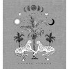 Cosmic Summer Cheetahs Crew Neck Long Sleeve Heather Gray Adult Tee - 2 of 2