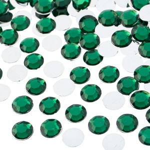 John Bead 500-Piece 10mm (SS45) Green Acrylic Round Flat Back Rhinestones - 1 of 4