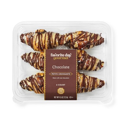 Chocolate Petite Croissants - 4.5oz/6ct - Favorite Day&#8482;