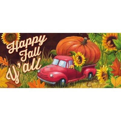 Evergreen Flag Pumpkin Truck Sassafras Switch Mat