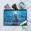 Aquaman Movie My Other Ride Is A Shark Makeup Cosmetic Bag Organizer Pouch - 2 of 4