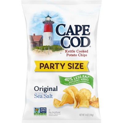Cape Cod Potato Chips Less Fat Original Kettle Chips - 14oz