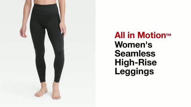 Women's Seamless High-Rise Leggings - All In Motion™, 2 of 11, play video
