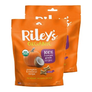 Riley's Organics Pumpkin & Coconut Small Bone Dog Treats - 1 of 4