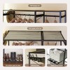 SEVOBAL Freestanding Garment Rack with Shelves 2 Rattan Drawers 4 Hooks for Closet Organization, Gray, 47.2"*15.7"*70.8" - 4 of 4