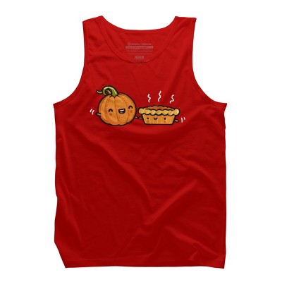 Men's Design By Humans Pumpkin & Pie By walmazan Tank Top