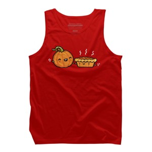 Men's Design By Humans Pumpkin & Pie By walmazan Tank Top - 1 of 3