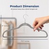 SereneLife Non-Slip Velvet Clothes Hangers - 2 of 4