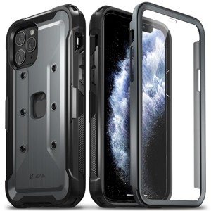 Vena vArmor PRO Full Body iPhone 11 Pro Case with Built-in Screen Protector, Military Grade Impact Resistant Lightweight Rugged Phone Case - Black - 1 of 4