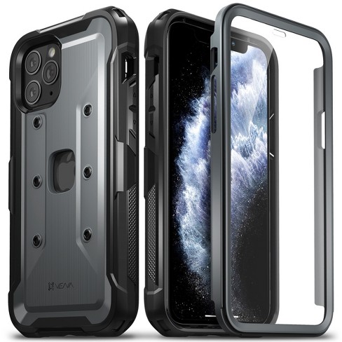 Vena vArmor PRO Full Body iPhone 11 Pro Case with Built-in Screen Protector, Military Grade Impact Resistant Lightweight Rugged Phone Case - Black - image 1 of 4