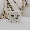 Sweet Water Decor Best Mom Ever White and Gold Honeycomb Tile Coffee Mug - 17oz - 3 of 4