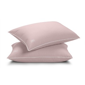 Firm Density Side/Back Sleeper, Down Alternative Pillow with MicronOne Technology, and Removable Pillow Protector - 2 Pack - 1 of 4