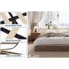Wood Bed Frame  Size, Floor Standing Bed Frame with Wooden Slat, Support, No Box Spring Needed, Noise Free & Easy Assemble - 4 of 4