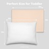 Toddler Pillow with Cotton Pillowcase, 13"x18", Kids Pillow for Sleeping by Comfy Cubs - 1 Pack - image 4 of 4