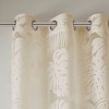 PAGED Palm Leaf Burnout Sheer Curtains,Window Curtain Panels with Grommet Top,Curtains for Living Room,Bedroom - 4 of 4