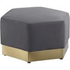 Meridian Furniture,Marquis Velvet Ottoman - 2 of 4
