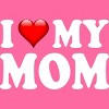 Women's Design By Humans I Love My Mom Bold Text By ArmyTee Racerback Tank Top - 2 of 2